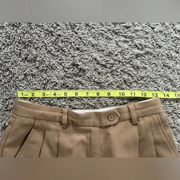 RARE Vintage Tan Wool Women’s Pants - Picture 4 of 11